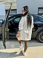 Nyomtatott mintás hosszú oversized ing MAERA