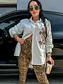 Nyomtatott mintás hosszú oversized ing MAERA