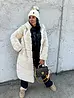 Hosszú kapucnis műszőrme bunda ALESSANDRA