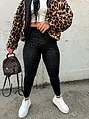 Bélelt leopárdmintás leggings 