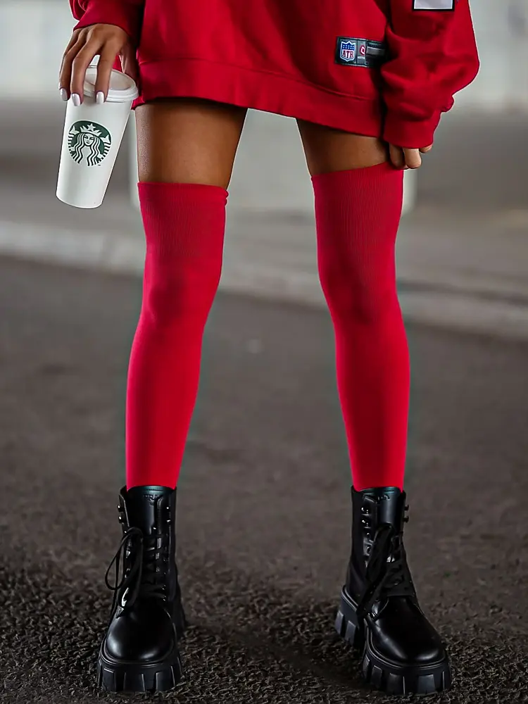 Női térd feletti zokni JADE