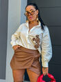 Nyomtatott mintás hosszú oversized ing MAERA
