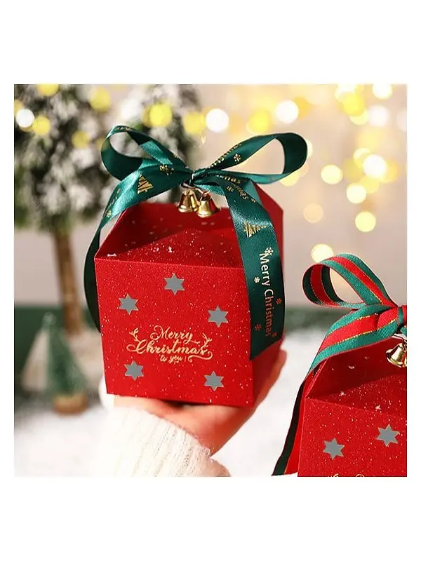 Piros díszdoboz masnival