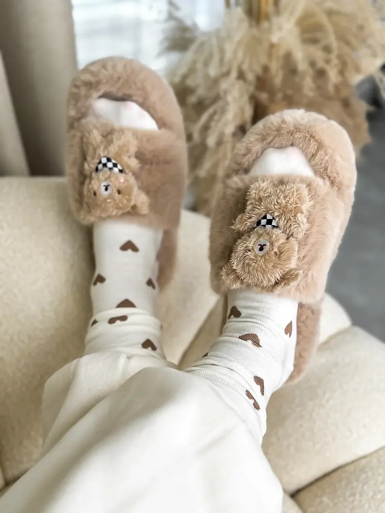 Medvés meleg papucs FIFI - next