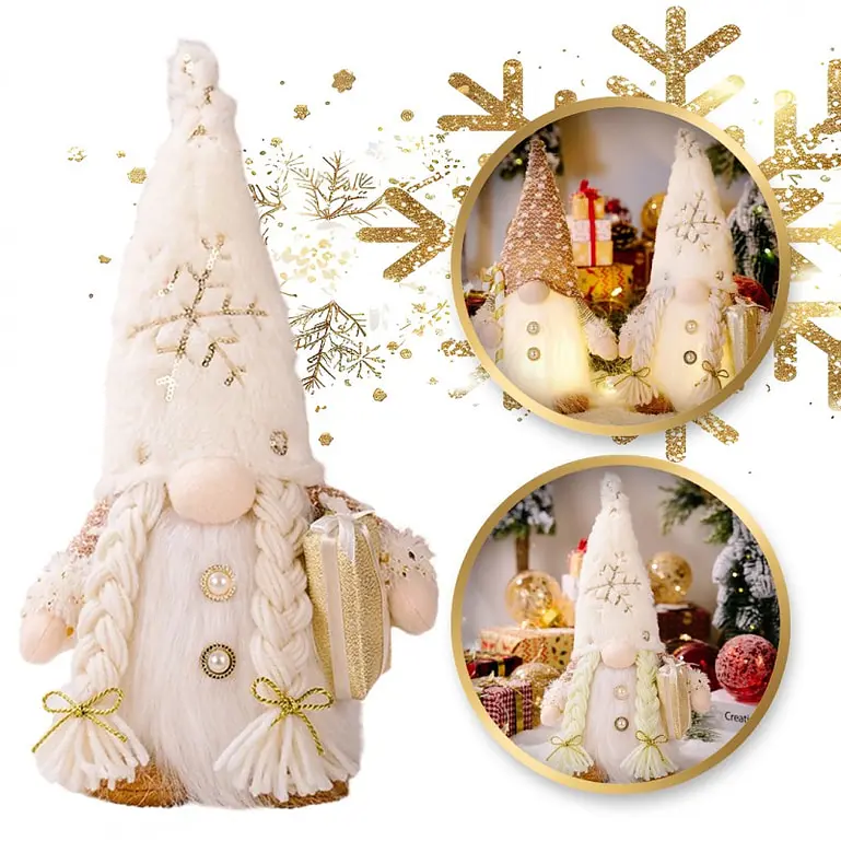 Karácsonyi manó LED világítással  - next