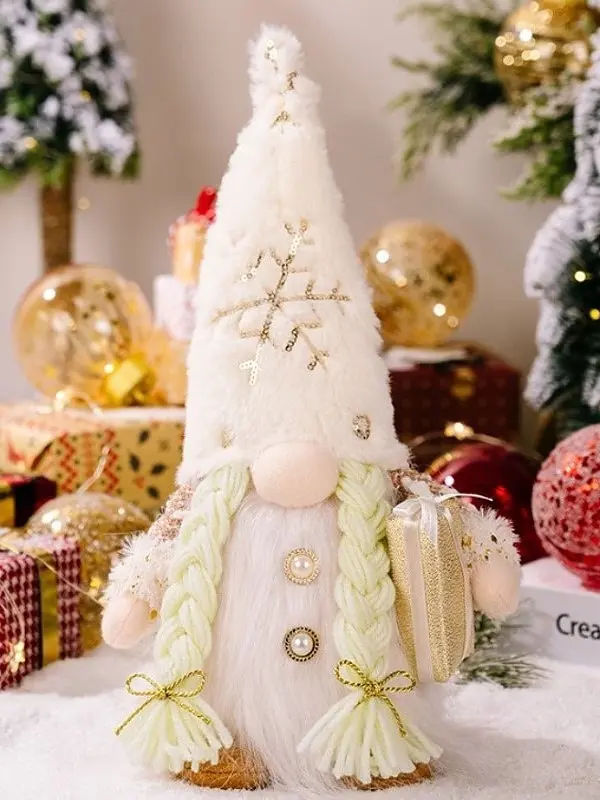 Karácsonyi manó LED világítással 