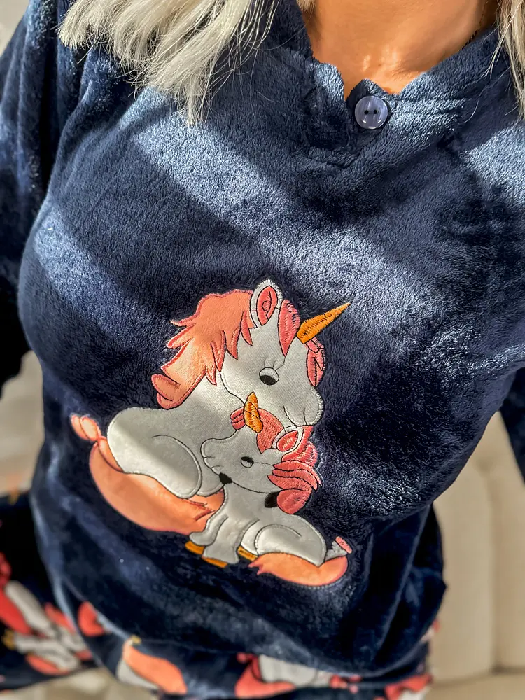 Plüss női pizsama UNICORN - next