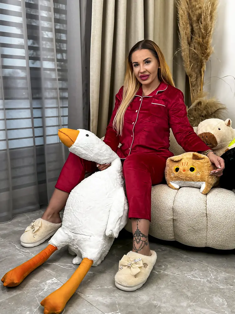 Női plüss pizsama ESTELL