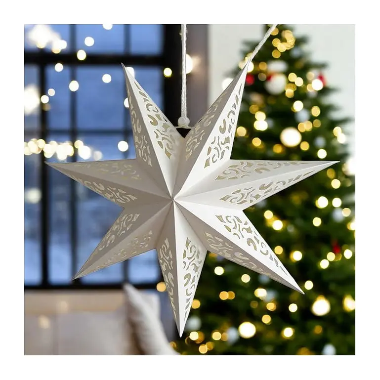 Nagy karácsonyi papírcsillag 3D - 35 cm
