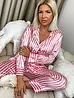 Csíkos szatén pizsama LENTYS