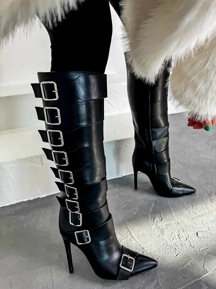 Fekete női csizma KAETY - next