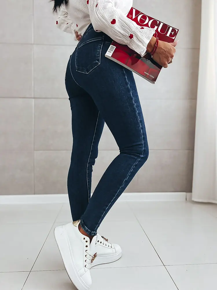 Magas derekú kék skinny farmer - next