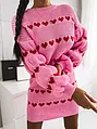 Szívecskés kötött ruha CALYNN