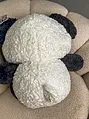 Plüss játék 2in1 (panda/nyuszi) - 37 cm