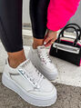 Fehér platformos női sportcipő LITAO