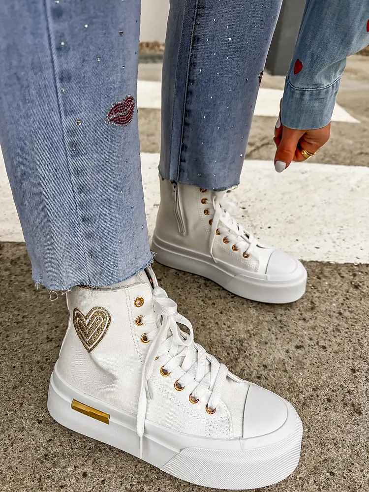 Magasszárú platformos sportcipő NAZIRA