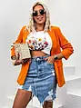 Narancssárga női zakó LILLA