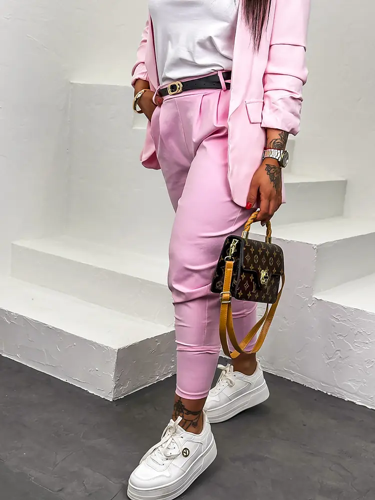 Gumis derekú sportosan elegáns nadrág övvel ROZI - next