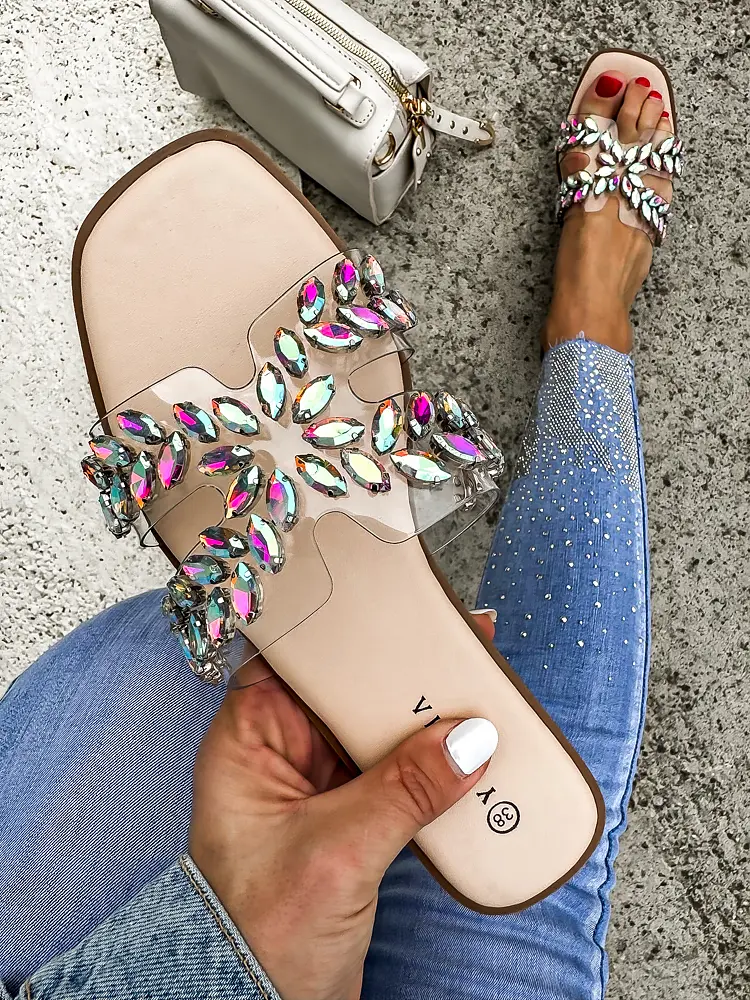 Kövekkel díszített női papucs ALISHA - next