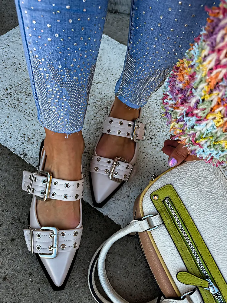 Szandál ezüst díszekkel GEMINI - next