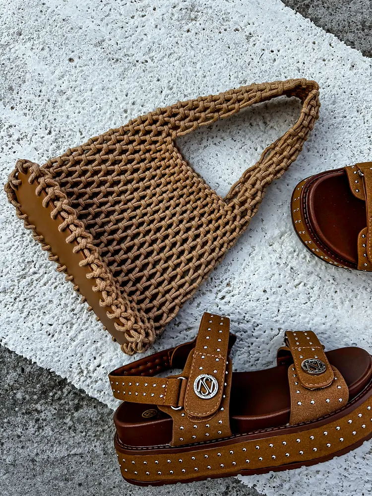 Barna makramé táska ALEISHA - next