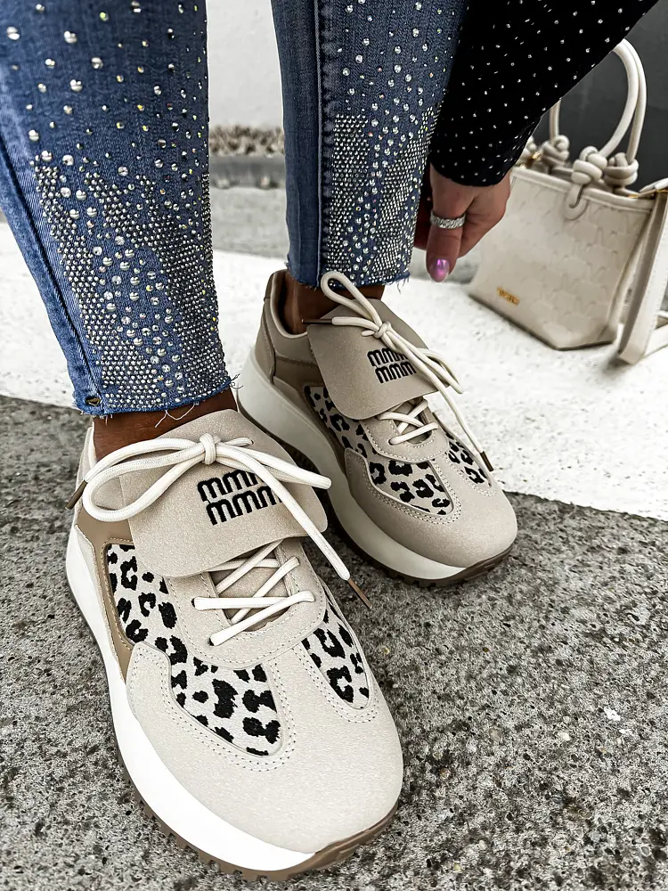 Leopárdmintás női sportcipő ASTRID - next