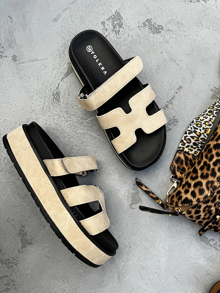 Bézs női papucs EDITA - next