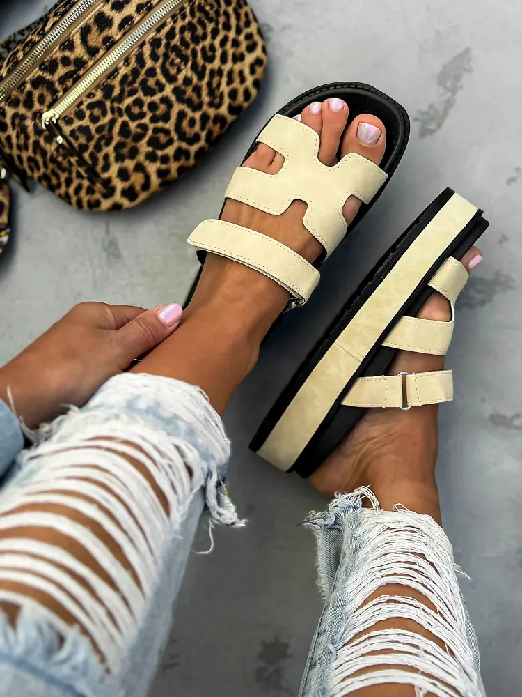 Bézs női papucs EDITA