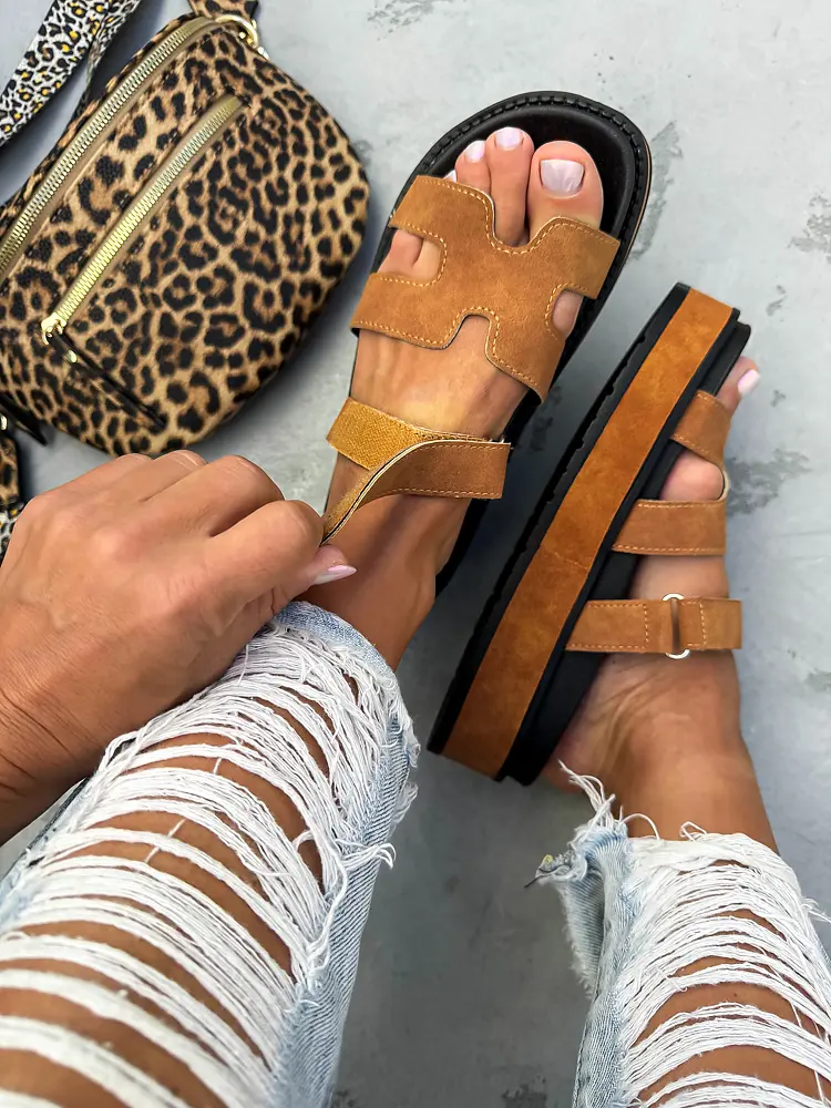 Barna női papucs EDITA - next