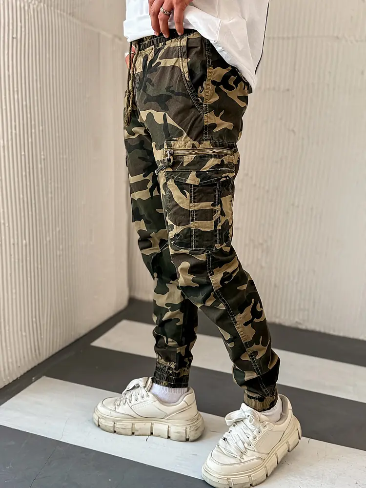 Gumis derekú cargo katonanadrág  - next