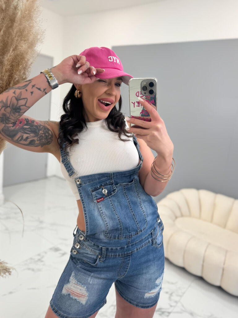 Szaggatott kantáros farmersort DURON