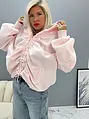 Világos rózsaszín kapucnis cipzáras felső DIXIE