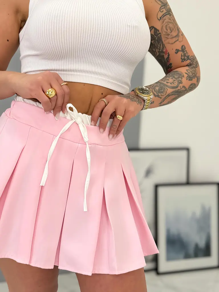 Gumis derekú plisszírozott nadrágszoknya HEDIA - next