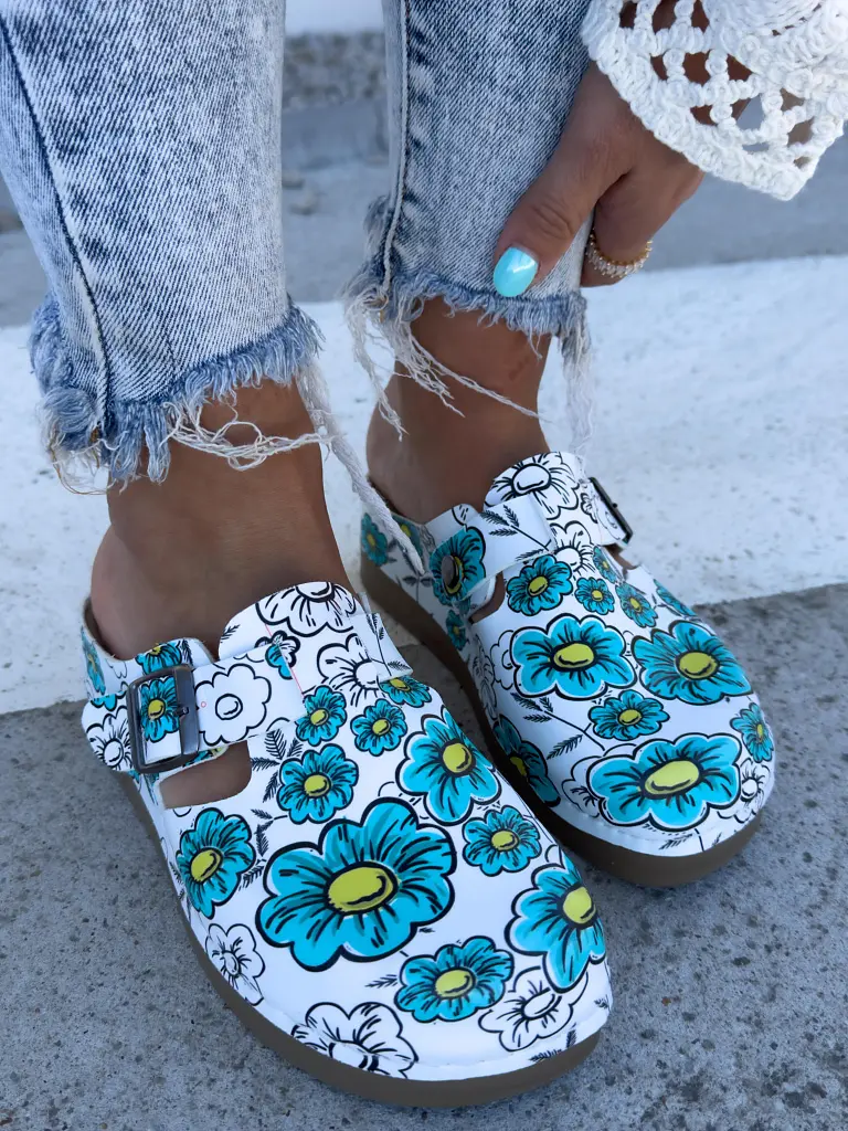 Mintás egészségügyi papucs ANEMONE