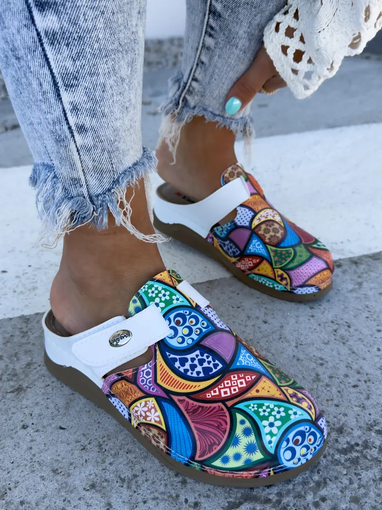 Mintás egészségügyi papucs SPRING - next