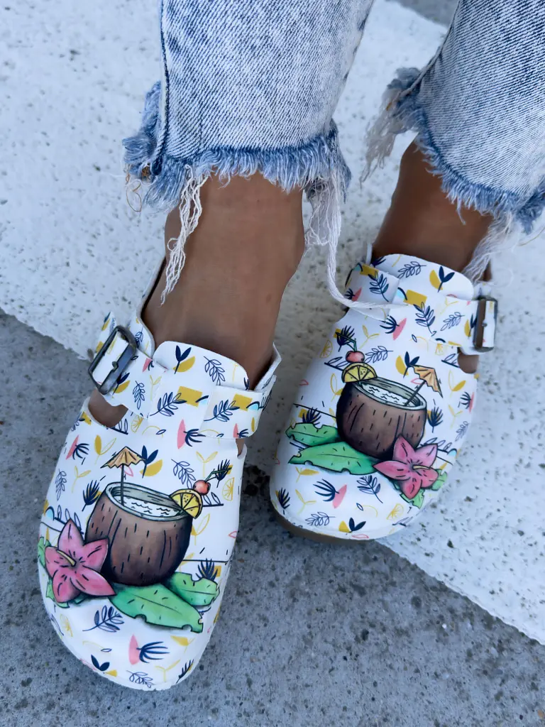 Mintás egészségügyi papucs COCTAIL - next