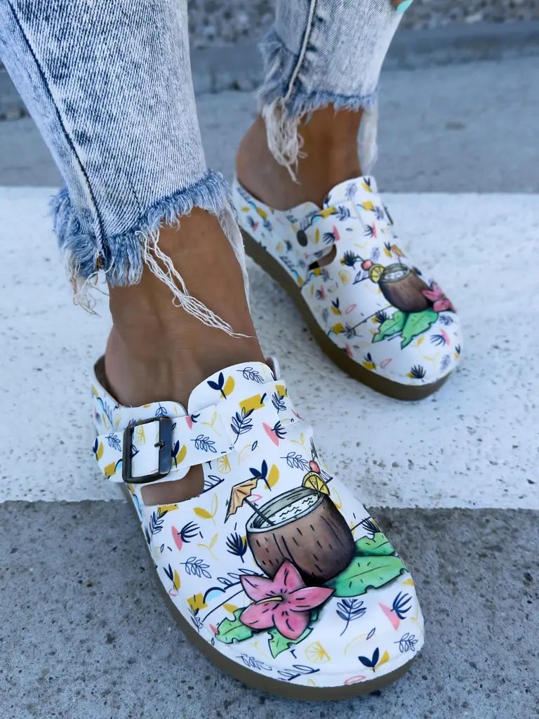 Mintás egészségügyi papucs COCTAIL