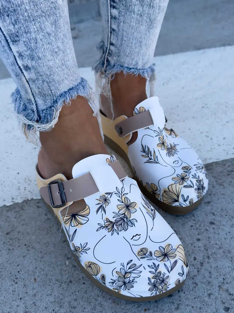 Mintás egészségügyi papucs FLOTTY