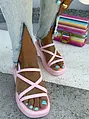 Baby pink platformos szandál ERIKA
