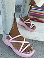 Baby pink platformos szandál ERIKA