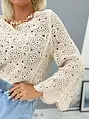 Bézs horgolt blúz COSETTE