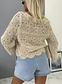 Bézs horgolt blúz COSETTE