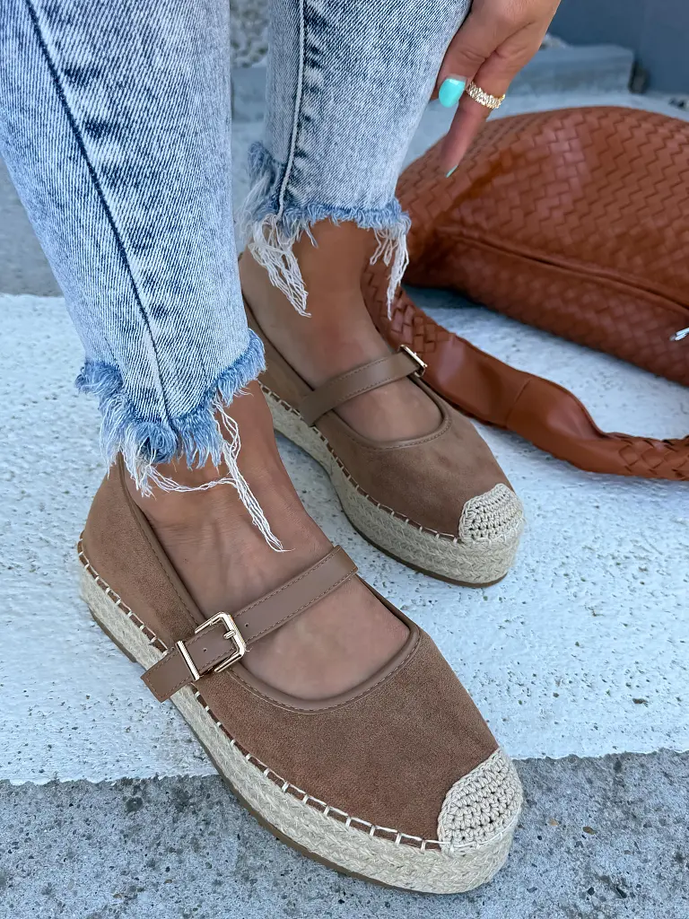 Barna espadrille szandál MAPIYA