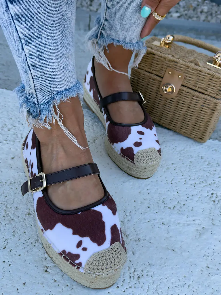 Mintás espadrille szandál MAPIYA