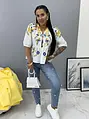 Virágmintás női blúz VANORA