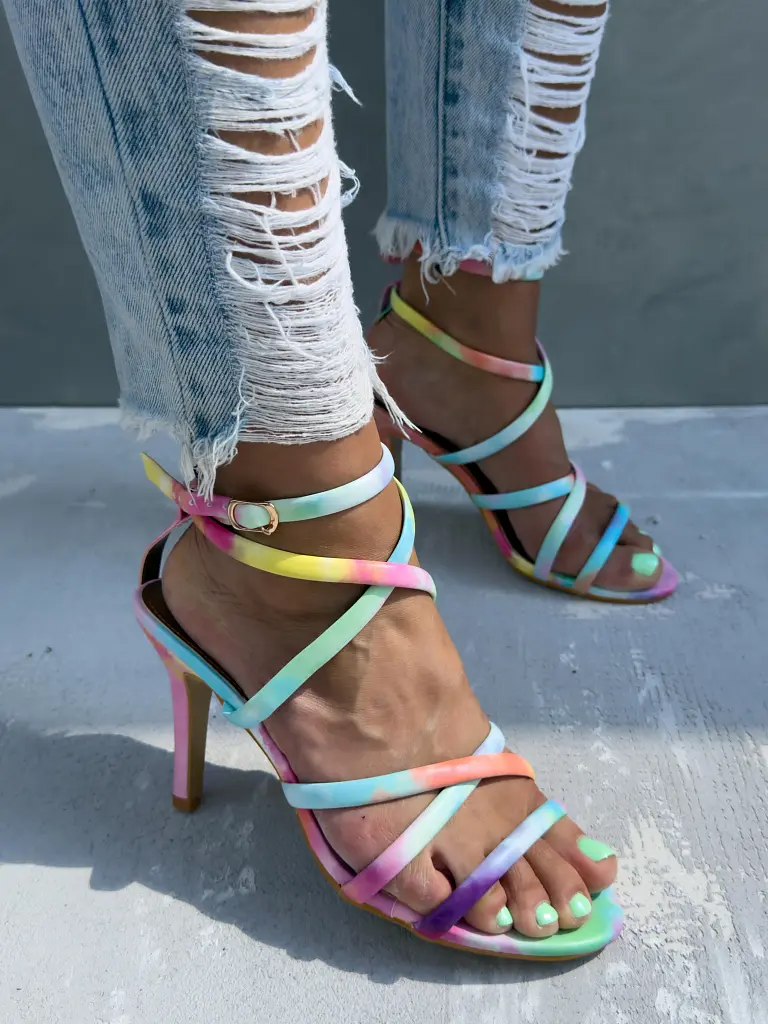 Színes női szandál BIRDIE