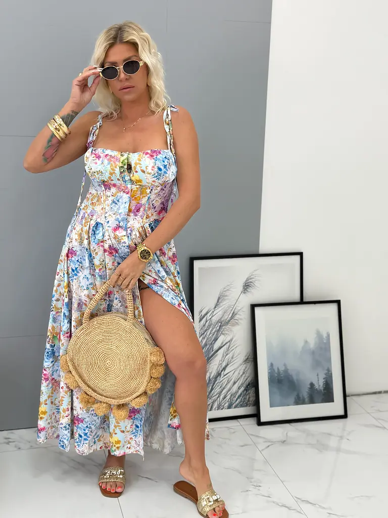 Hosszú mintás ruha KATRYNA - next