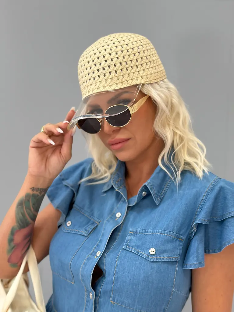 Sildes szalma sapka  - next