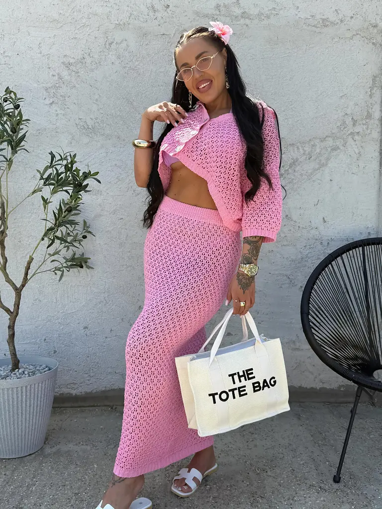 Kötött strand szett HANA