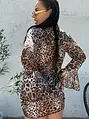 Leopárdmintás bikini strandtunikával SUNNY